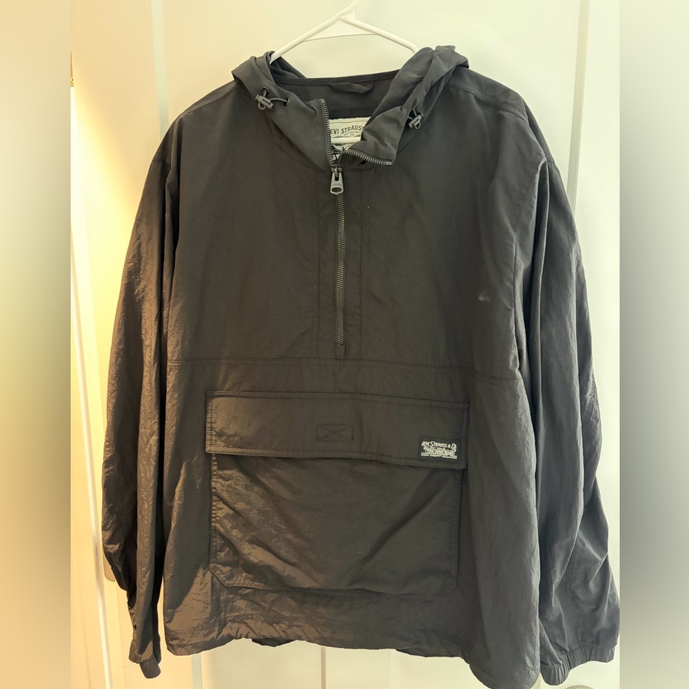 Levi's Men's Lightweight Taslan Hooded Popover Windbreaker Jacket - XL